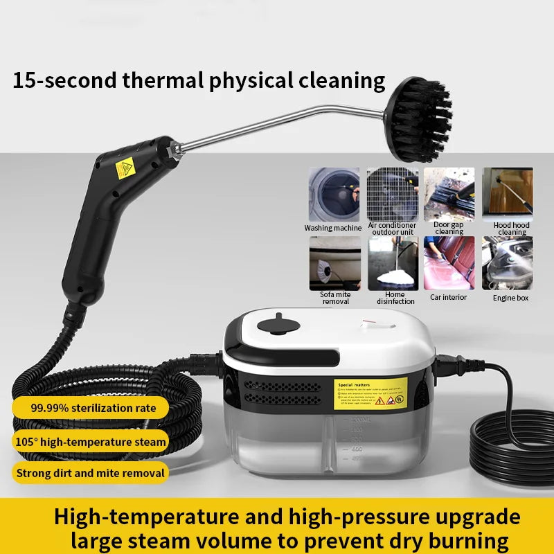 Steam Cleaner high pressure Household Sterilization for Air Conditioner,Sofa,Kitchen Hood Car Handheld Portable Steamer Cleaner