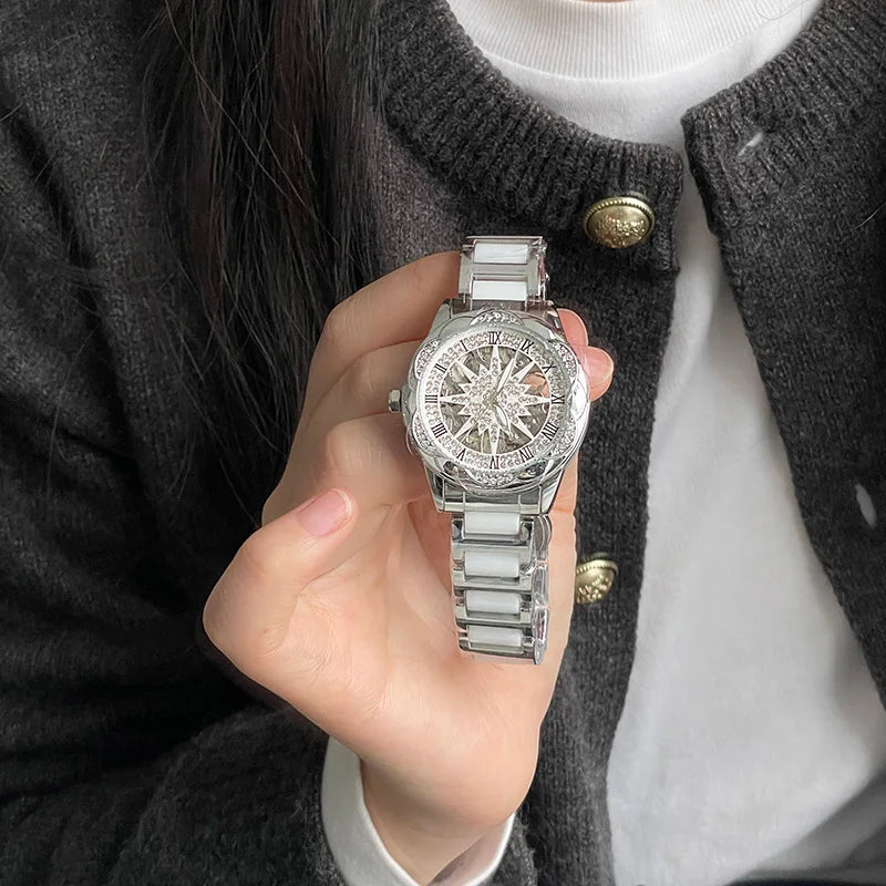 CILOA fully automatic mechanical watch female brand genuine high quality ladies 2025 new waterproof gift for girlfriend