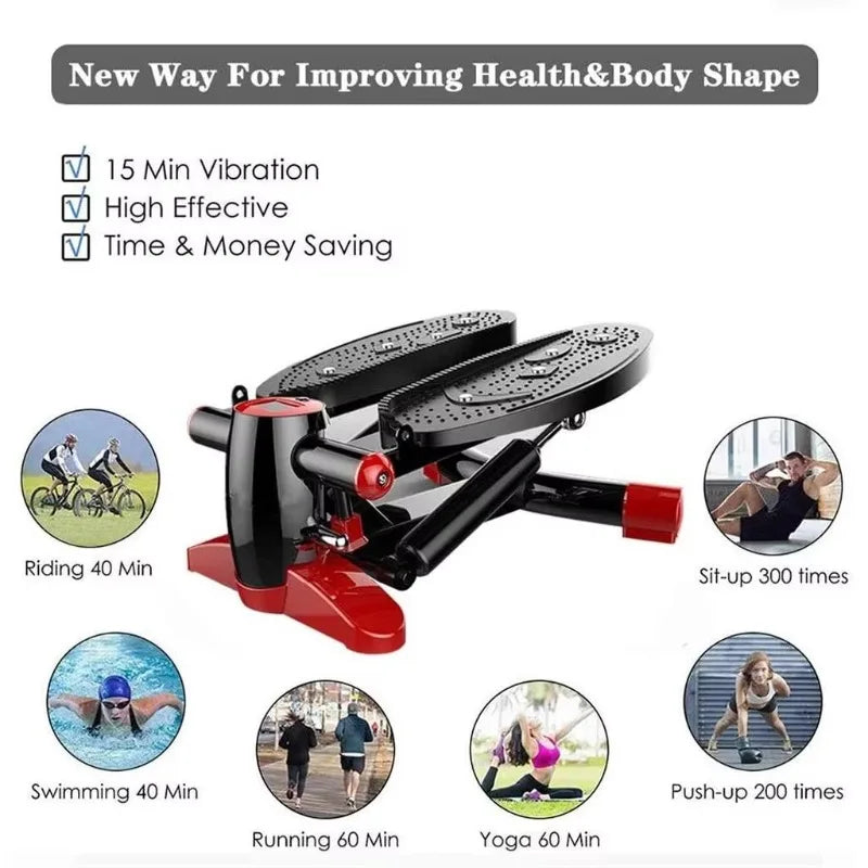 Multi-Functional Quiet Mini Stepper - Portable Pedal Gym Equipment for Weight Loss, Ideal for Home Workouts & Daily Fitness