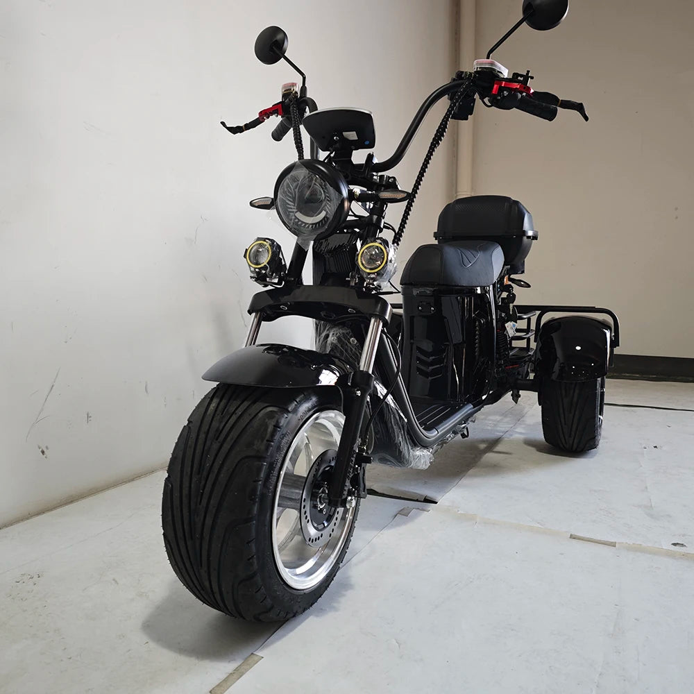 3 Wheeled Electric Motorcycle Cargo Electric Tricycles Are Sold Wholesale Trike Citycoco Chopper Scooters