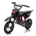 Ride On Electric Toy Off-Road Motorcycle, 24V 250W, 9.32 MPH Max Speed, 180 Lbs Weight Capacity, Fast Charging, Rear Suspension