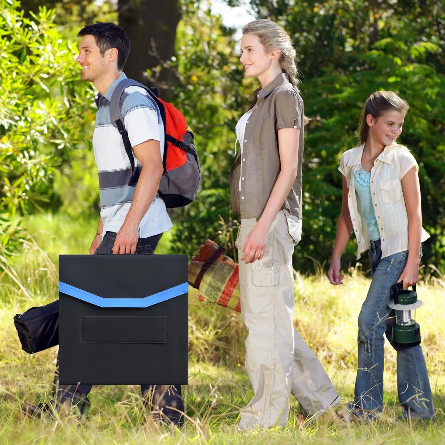 Ctolity 400W Portable Kit Solar Panel Foldable, 100W 200W Solar Generator For Camping Power, 18V Voltage, IP65 Waterproof,