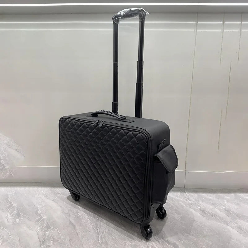 Suitcase Professional Beauty,Nail Art,Makeup Bag,Embroidery Toolbox,Mobile Storage Organizer Universal Wheel Cosmetic Suitcases