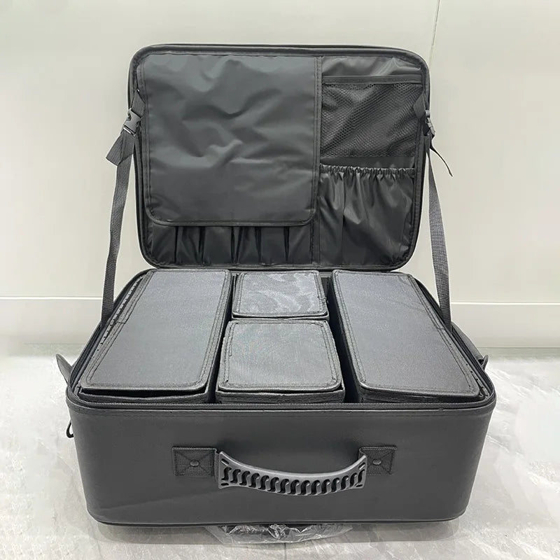 Suitcase Professional Beauty,Nail Art,Makeup Bag,Embroidery Toolbox,Mobile Storage Organizer Universal Wheel Cosmetic Suitcases