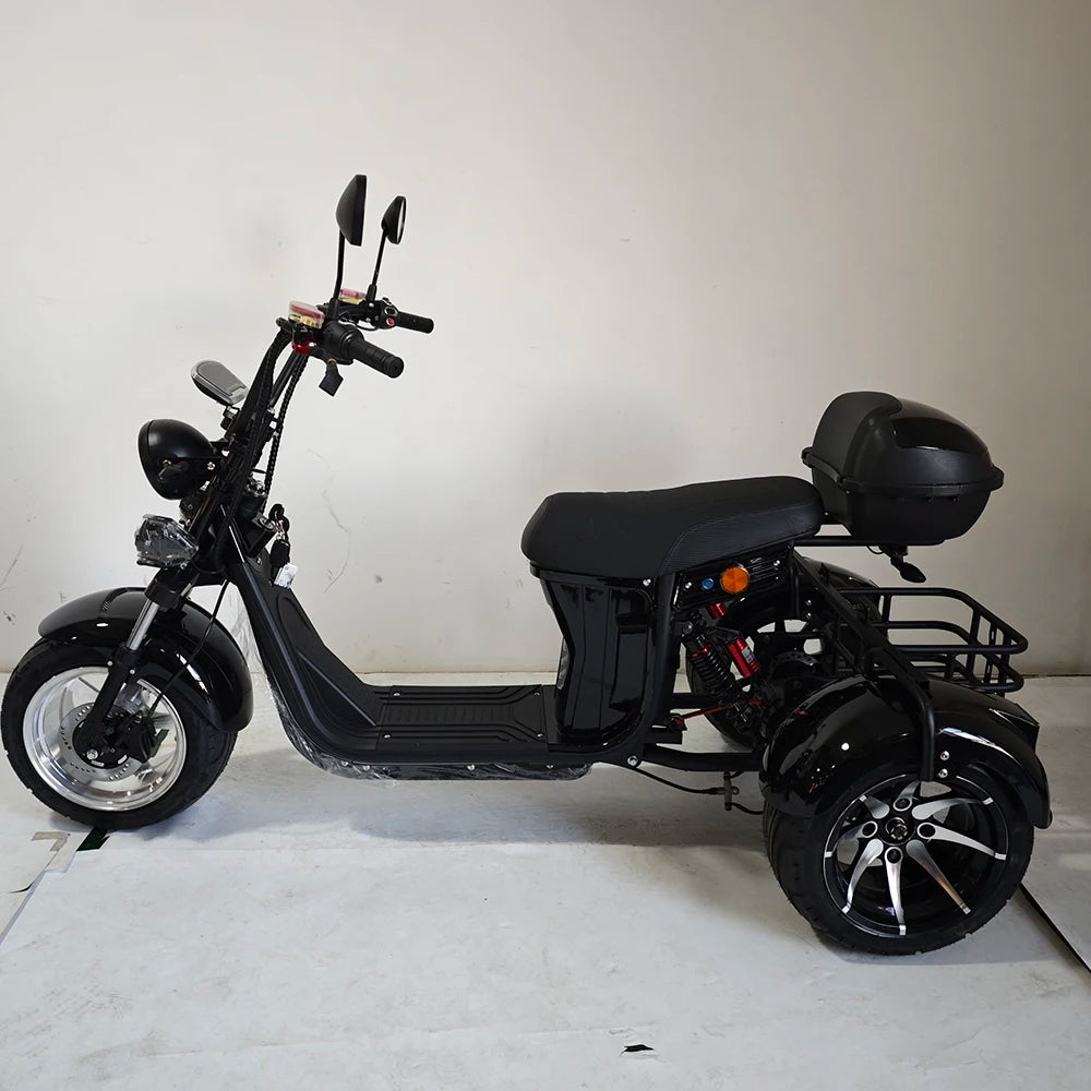 3 Wheeled Electric Motorcycle Cargo Electric Tricycles Are Sold Wholesale Trike Citycoco Chopper Scooters
