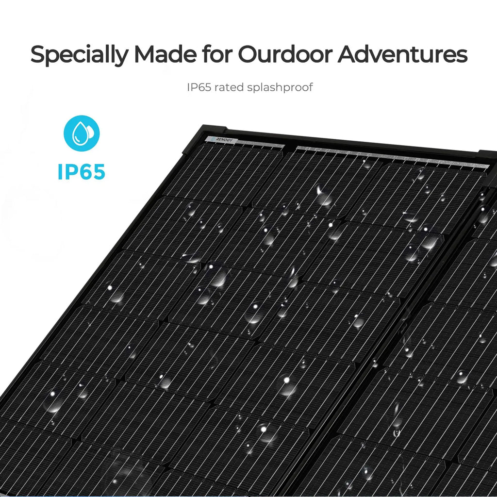 Renogy 100 Watt 12 Volt Portable Solar Panel with Waterproof 20A Charger Controller Foldable 100W Solar Suitcase with Adjustable