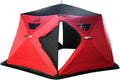 Ice Cube Series Pop-Up Hub-Style Ice Fishing Shelter,Square Feet of Fishable Area, Portable 6-8 Person Ice Shanty