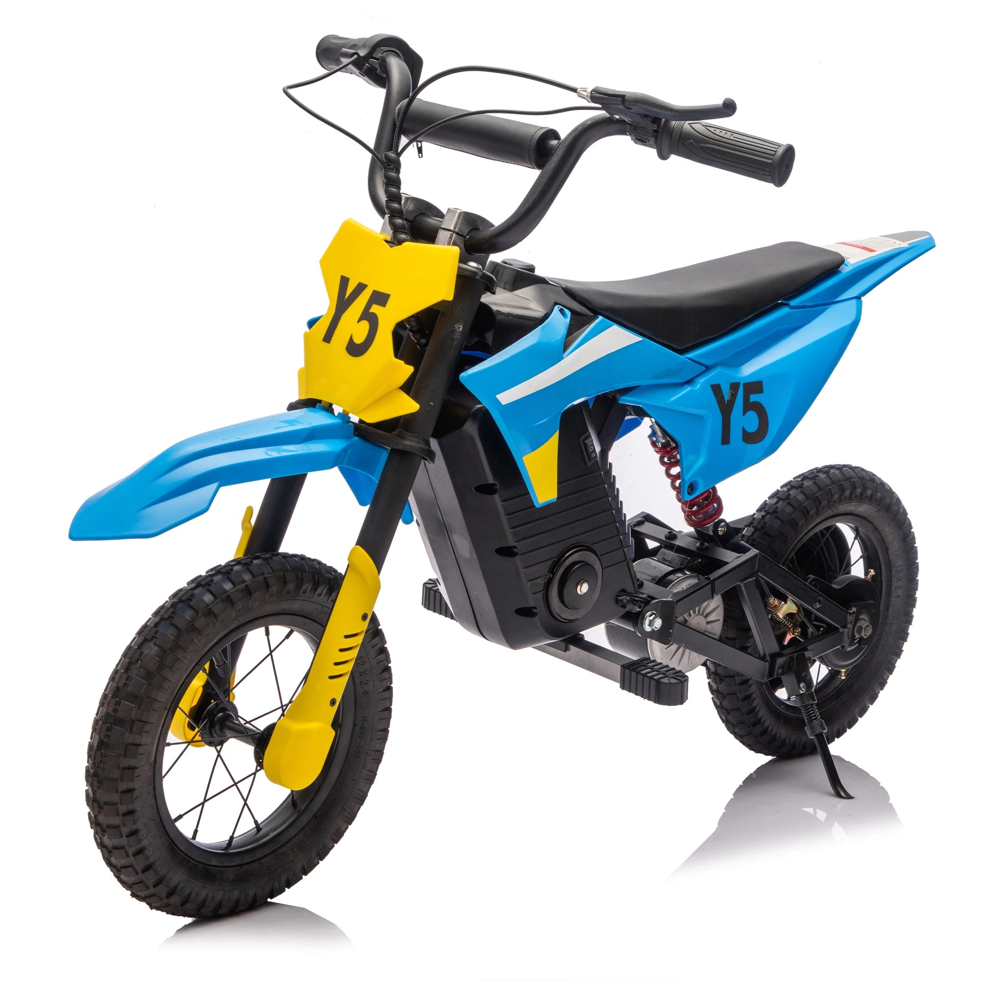 Ride On Electric Toy Off-Road Motorcycle, 24V 250W, 9.32 MPH Max Speed, 180 Lbs Weight Capacity, Fast Charging, Rear Suspension