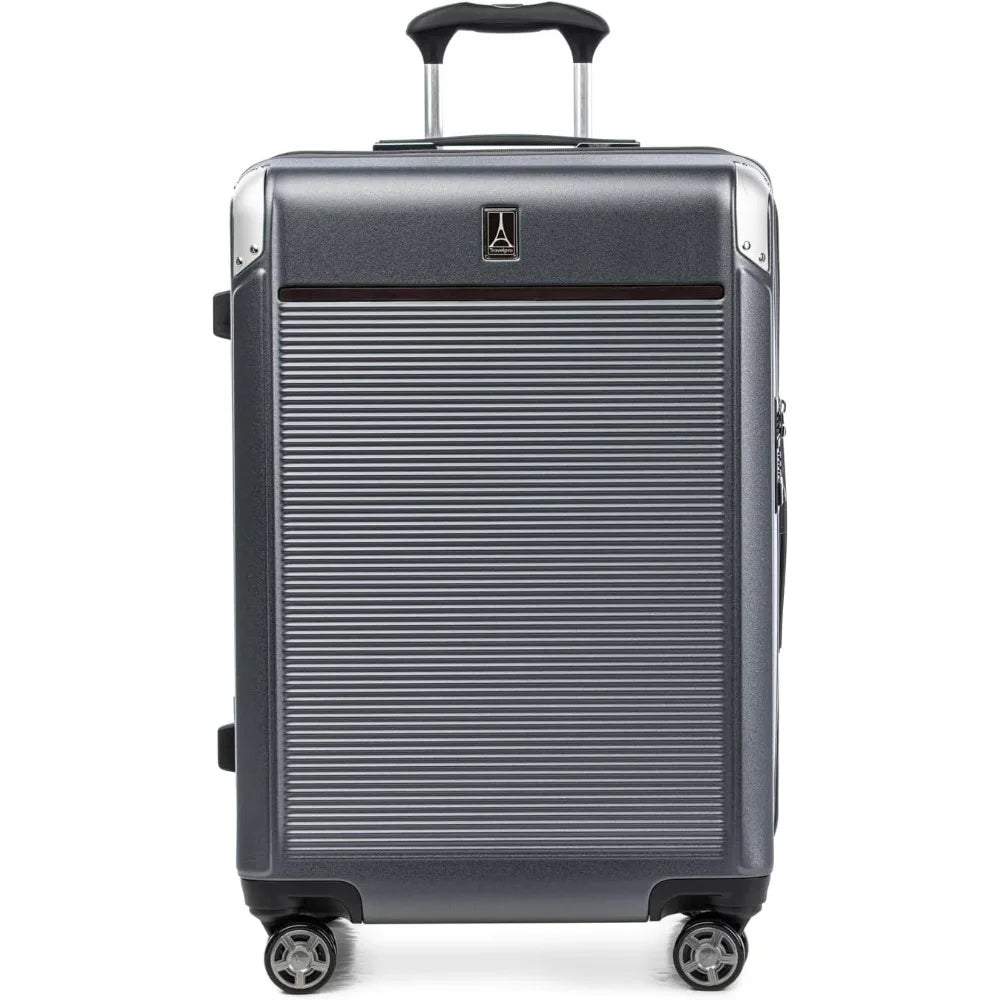 Platinum Elite Hardside Expandable Checked Luggage, 8 Wheel Spinner, TSA Lock