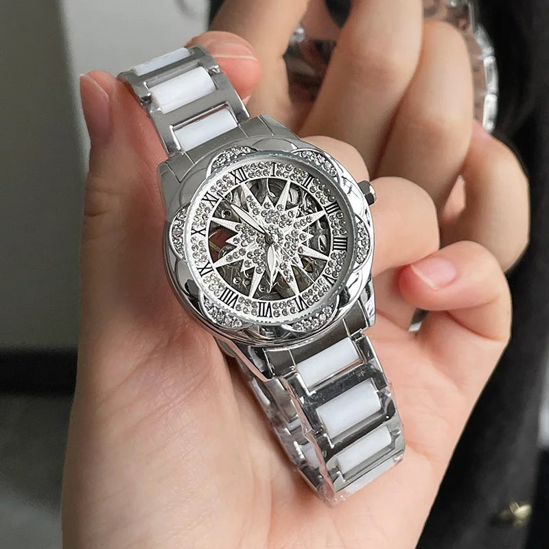 CILOA fully automatic mechanical watch female brand genuine high quality ladies 2025 new waterproof gift for girlfriend