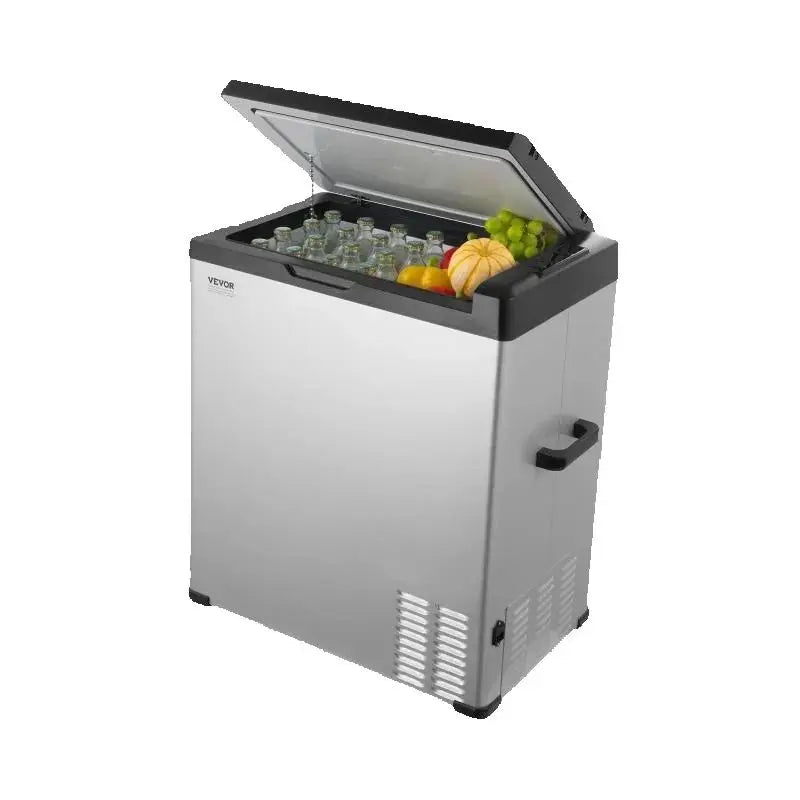 SucceBuy Car Refrigerator 12Volt 70L Single -4℉-68℉ Adjustable Range 12/24V DC and 100-240V AC Compressor for Outdoor Camping RV