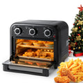 Deli 1300W 6-in-1 Air Fryer Toaster Oven, 13QT Convection Oven for Baking & Air Frying, Stainless Steel