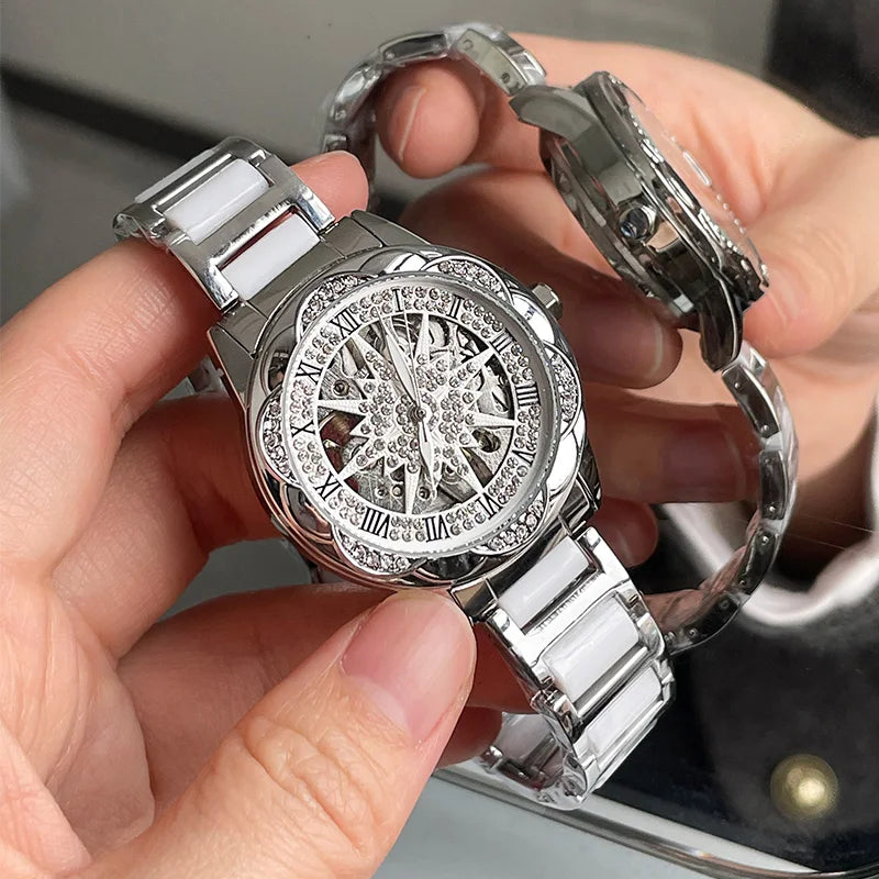 CILOA fully automatic mechanical watch female brand genuine high quality ladies 2025 new waterproof gift for girlfriend