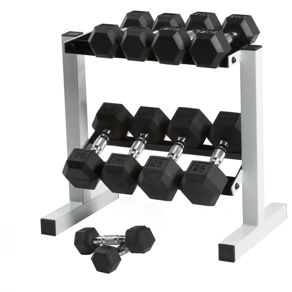 Professional 50lb Hex Dumbbell Set, 2x25lb Weights for Home Gym Strength Training, Fitness & Muscle Building