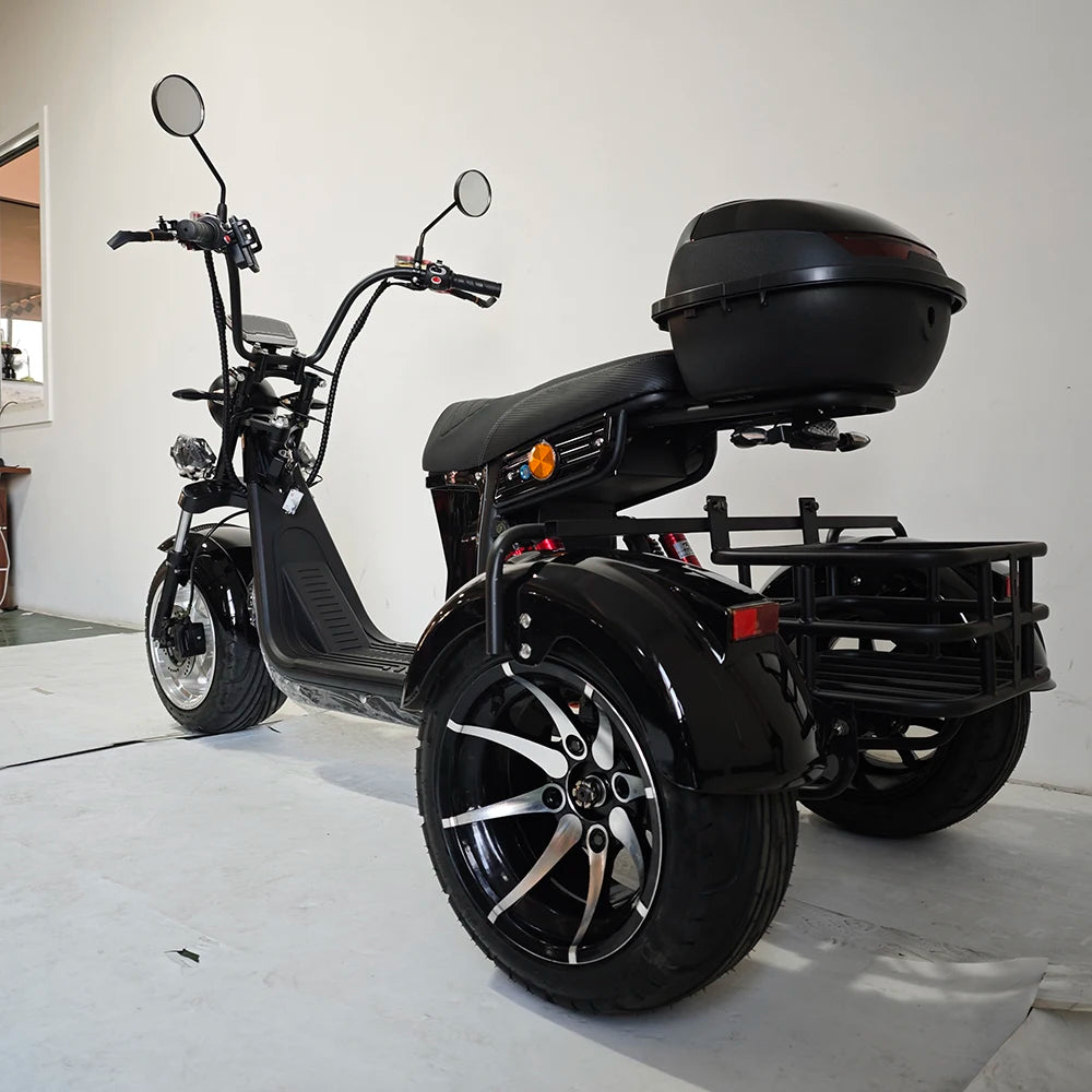 3 Wheeled Electric Motorcycle Cargo Electric Tricycles Are Sold Wholesale Trike Citycoco Chopper Scooters