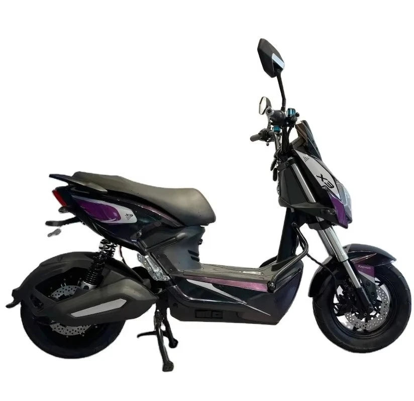 High-Speed 800W Electric Motorcycle for Adults Steel Frame With Integrated 60V Down Tube Battery 60km Range Per Chargecustom